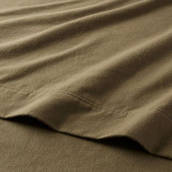 Threshold - Queen Ultra Soft Flannel Sheet Set Green - Thresho Green - Picture 3 of 4